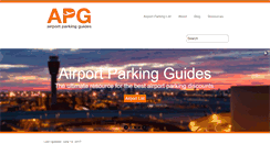 Desktop Screenshot of airportparkingguides.com
