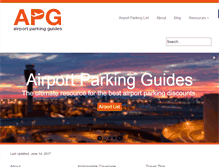 Tablet Screenshot of airportparkingguides.com
